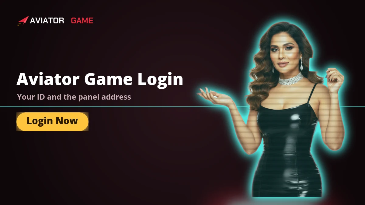 Aviator game login banner showing your ID and the sportsbook address