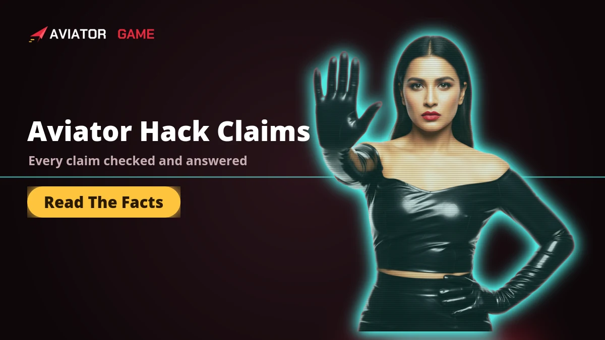 Aviator hack banner where every hack APK and bot claim is checked and answered